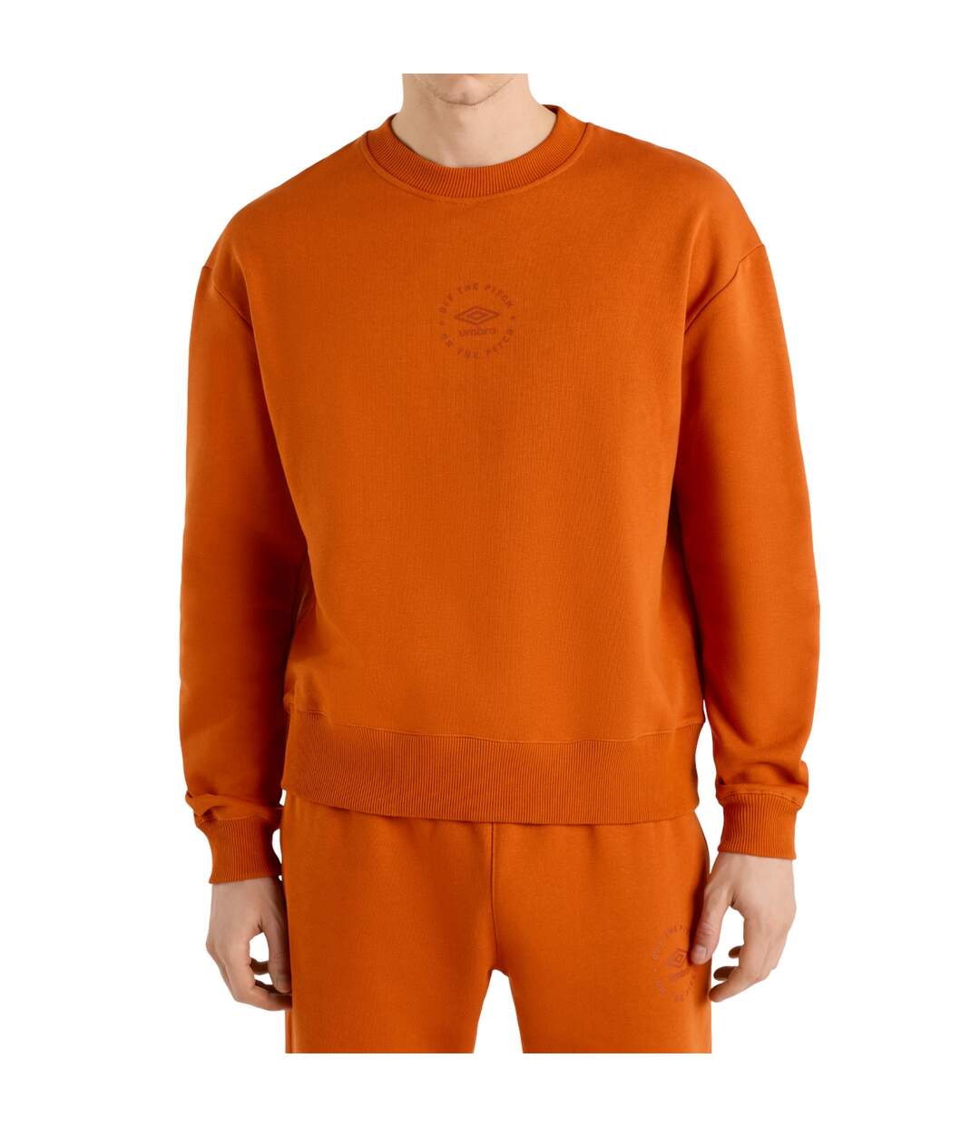 Mens relaxed fit sweatshirt gold flame Umbro-3