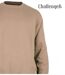 CHALLENGER E213 — Sweat col rond beige : le confort ultra-résistant-4