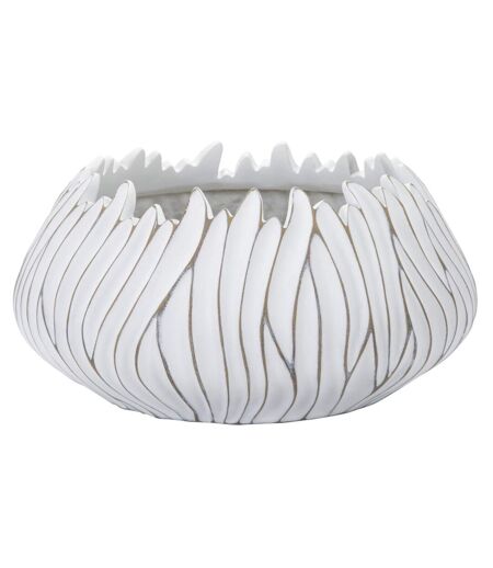 Cache-Pot Design en Relief Honduras 40cm Blanc