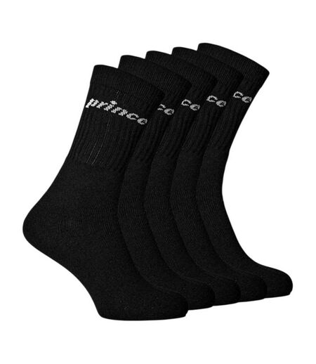 Lot De 5  Chaussettes Tennis Homme Noir Prince