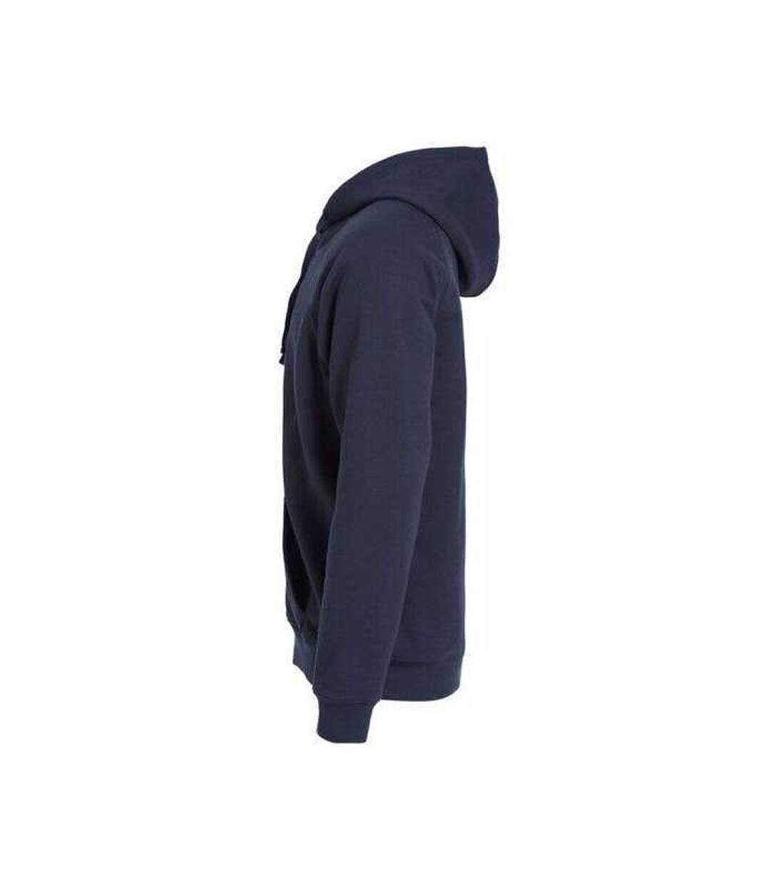 Unisex Adult Classic Full Zip Hoodie Dark Navy Clique-3