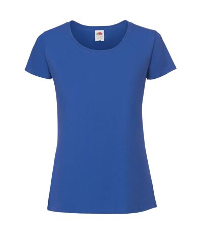 T-shirt Iconic Premium Femme Bleu Roi Fruit Of The Loom