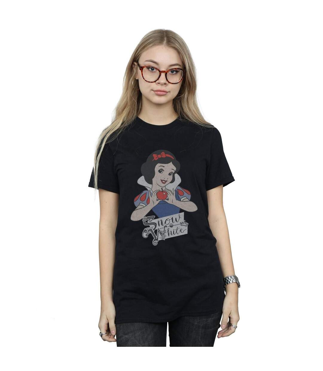 Disney Princess - T-shirt SNOW WHITE APPLE - Femme (Noir) - UTBI42644-2