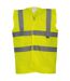 Mens mesh hi-vis vest yellow Yoko