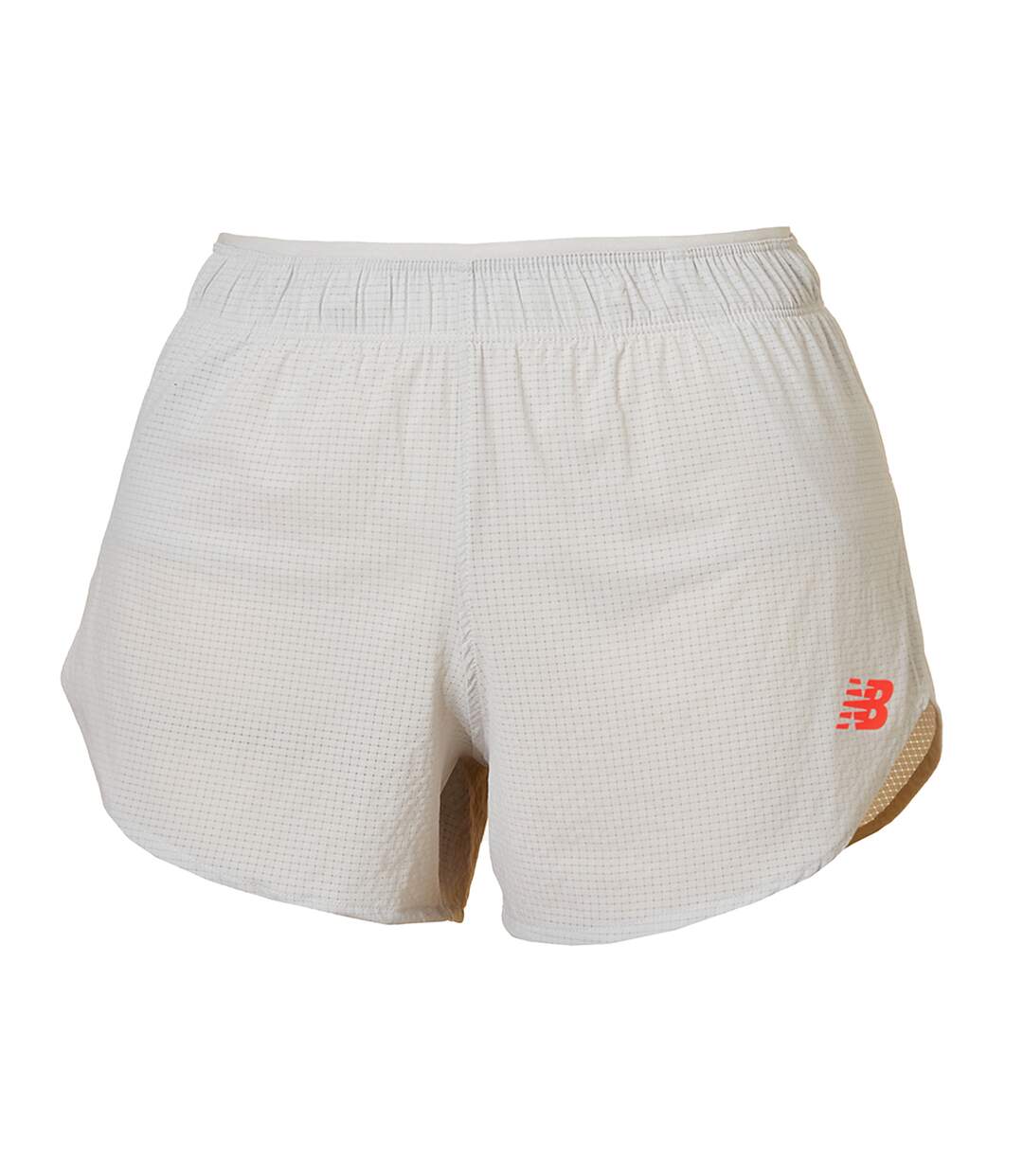 Short De Course Race Day Femme Gris Rouge New Balance-1