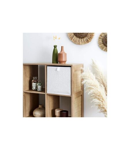 Boîte de Rangement Pliable Bouclette 30x30cm Beige