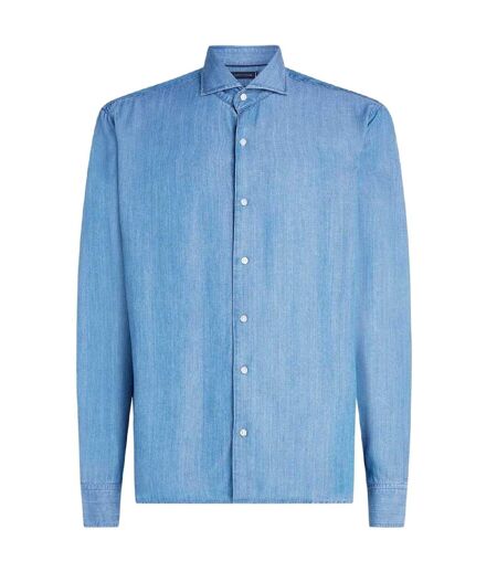 Chemise Manches Longues Homme Bleu Denim Tommy Hilfiger