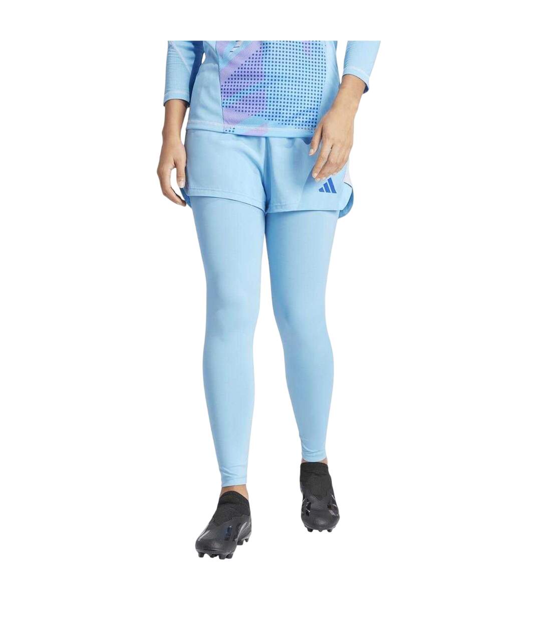 Ensemble Legging Motif/style À Motifs Adulte Bleu Adidas-1