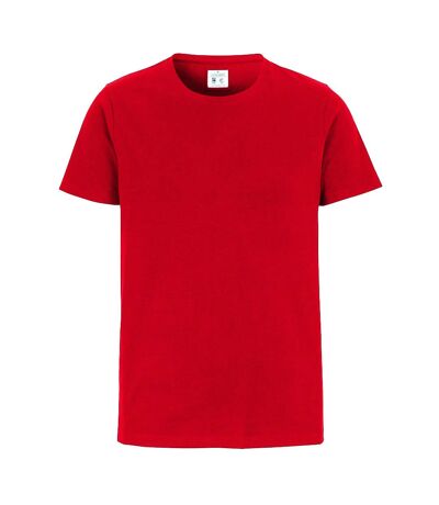 Cottover Mens Round Neck Slim T-Shirt (Red) - UTUB296