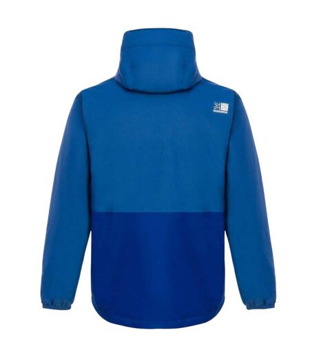 Mens Colour Block Waterproof Half Zip Padded Jacket Blue Royal Blue Karrimor
