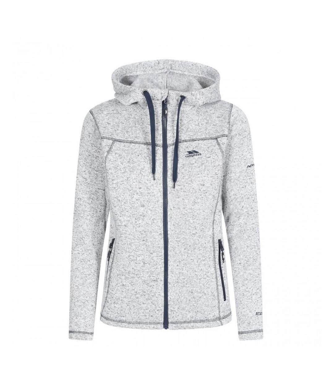 Veste Polaire Odelia Femme Blanc Chiné Bleu Marine Trespass-2