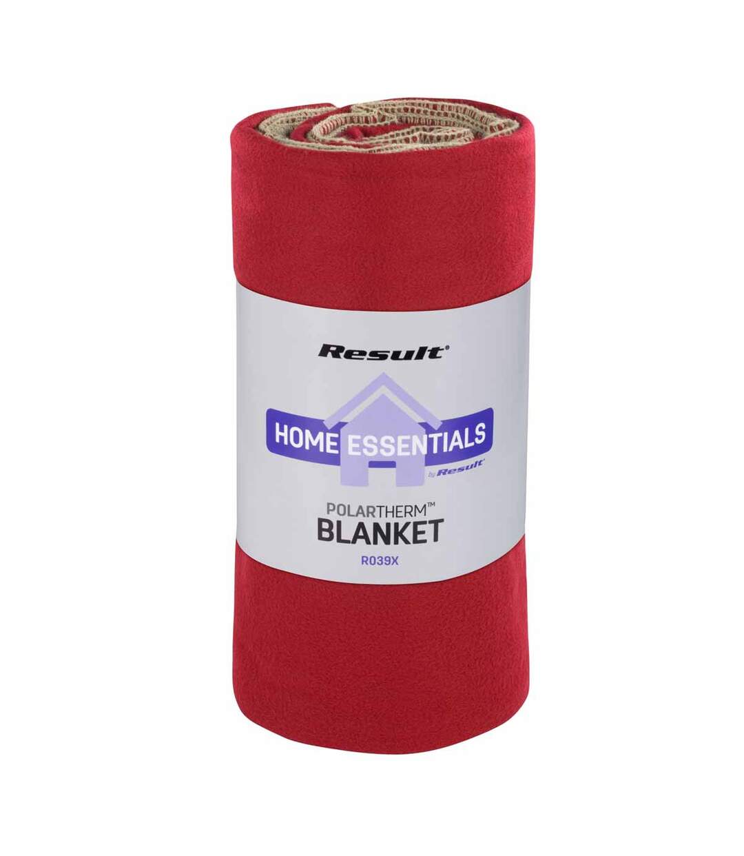 Plaid couverture polaire - R039X rouge - 175 x 140 cm-1