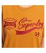 T-shirt Orange Femme Superdry Script Style Coll