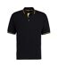 Polo st mellion homme noir / jaune Kustom Kit