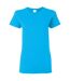 T-shirt À Manches Courtes Coupe Féminine Femme Saphir Gildan-2