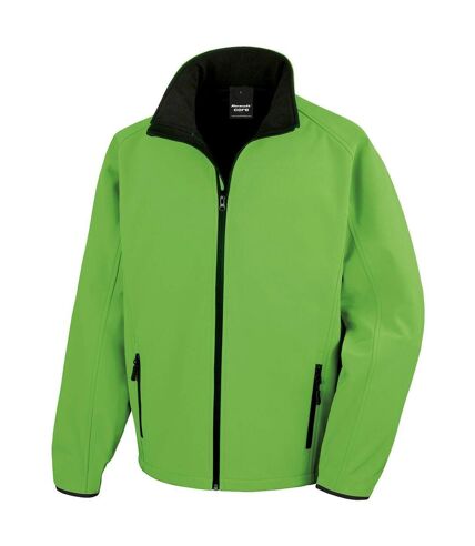 Veste softshell - Homme - R231M - vert et noir