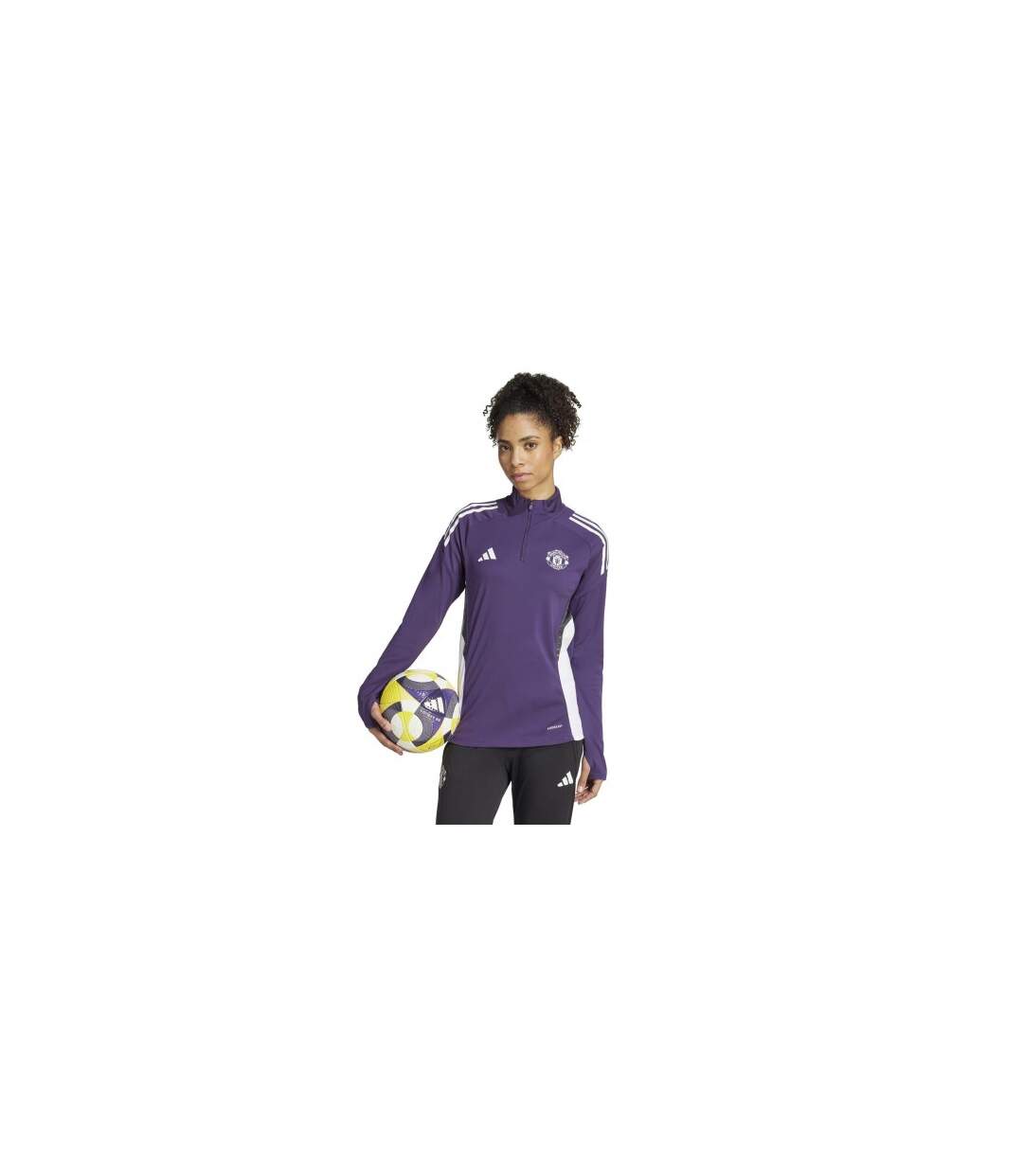 Haut Entraînement Motif/style Manchester United Fc 2025/2026 Femme Rouge Adidas-1