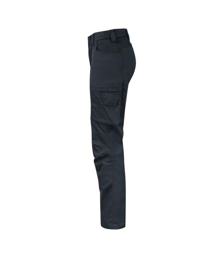Womens/ladies Stretch Cargo Trousers Black Projob