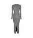 Robe Moulante Manches Longues Femme Kaki Jack Wills-3
