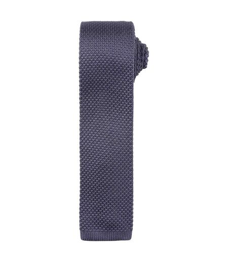 Premier Unisex Adult Slim Knitted Tie (Steel) (One Size)