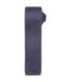 Premier Unisex Adult Slim Knitted Tie (Steel) (One Size)