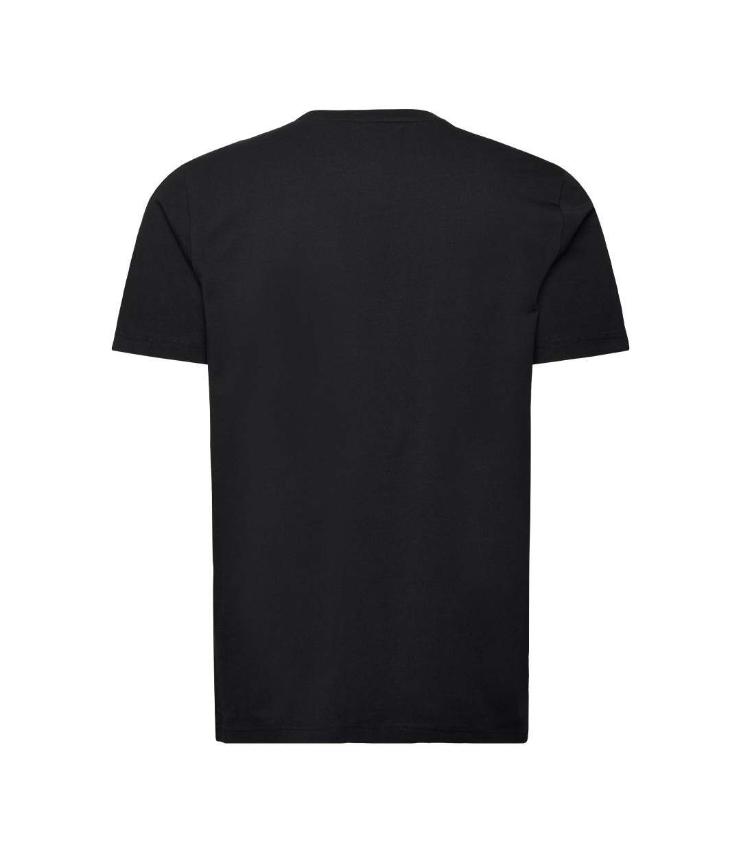 T-Shirt noir homme hugo boss stretch-2