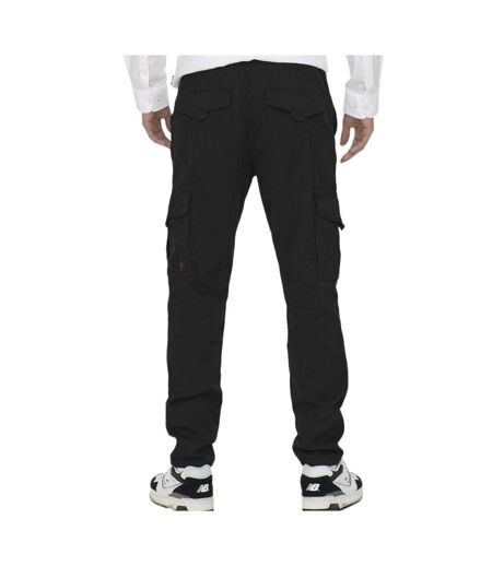 Pantalon cargo noir homme only & sons dean - w28-l32