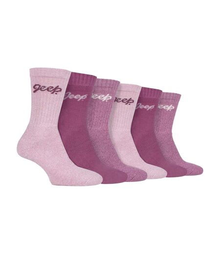 Ladies 6 Pack Hiking Boot Socks | Cotton Socks for the Outdoors