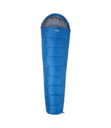 Unisex adult basecamp 250 summer mummy sleeping bag one size blue Mountain Warehouse