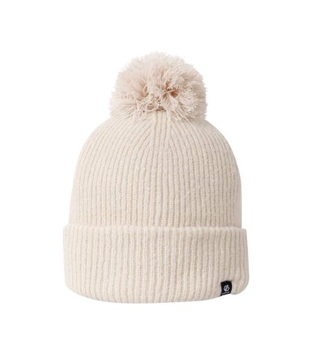 Bonnet Motif/style Pompon Femme Beige Pâle Dare 2B
