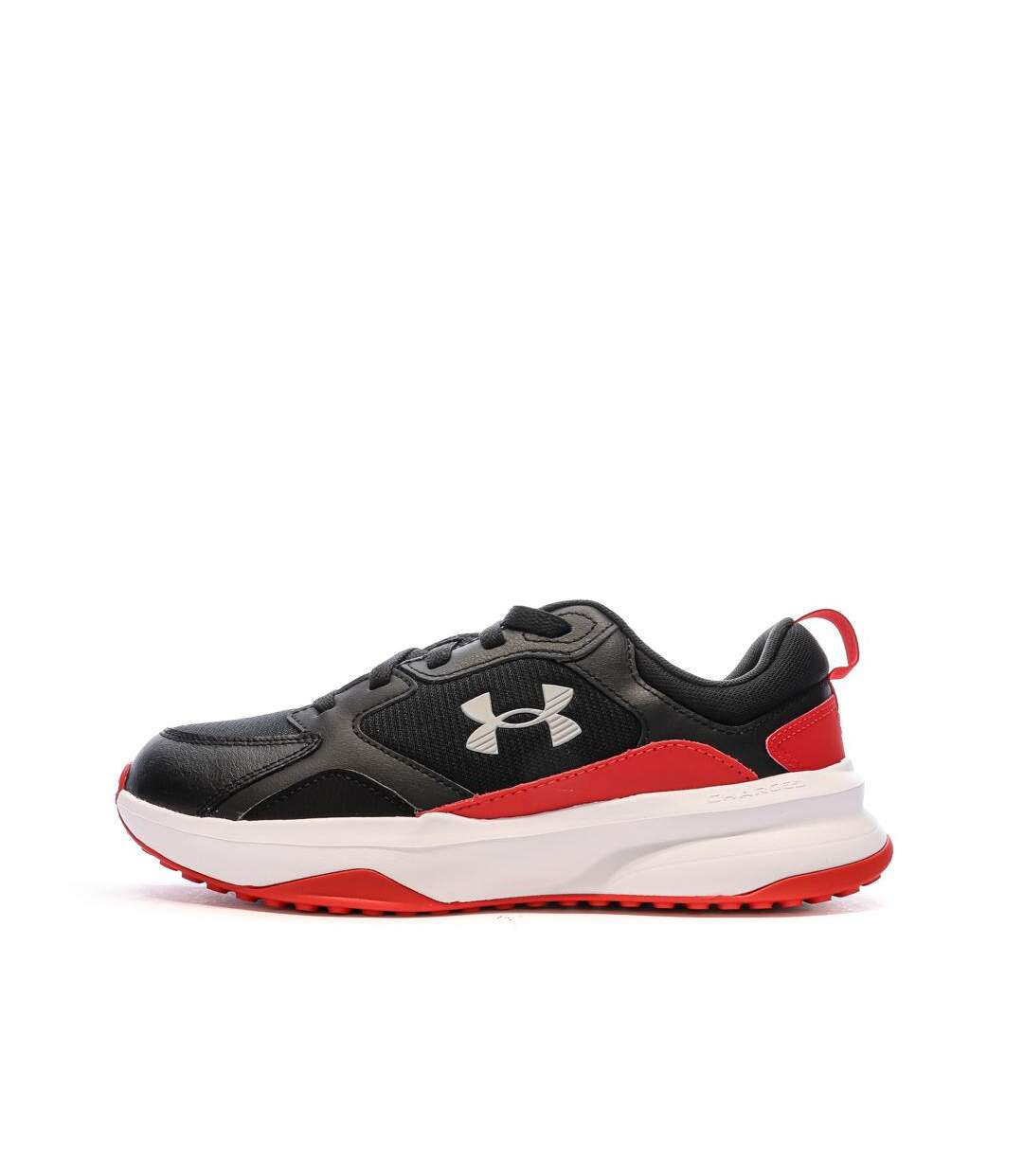 Chaussures de fitness noire/rouge homme under armour charged edge-1