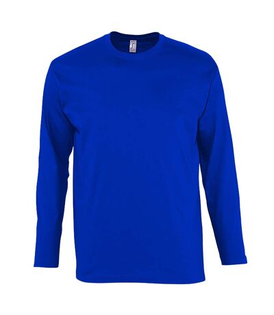 Mens monarch long sleeve t-shirt royal blue SOLS