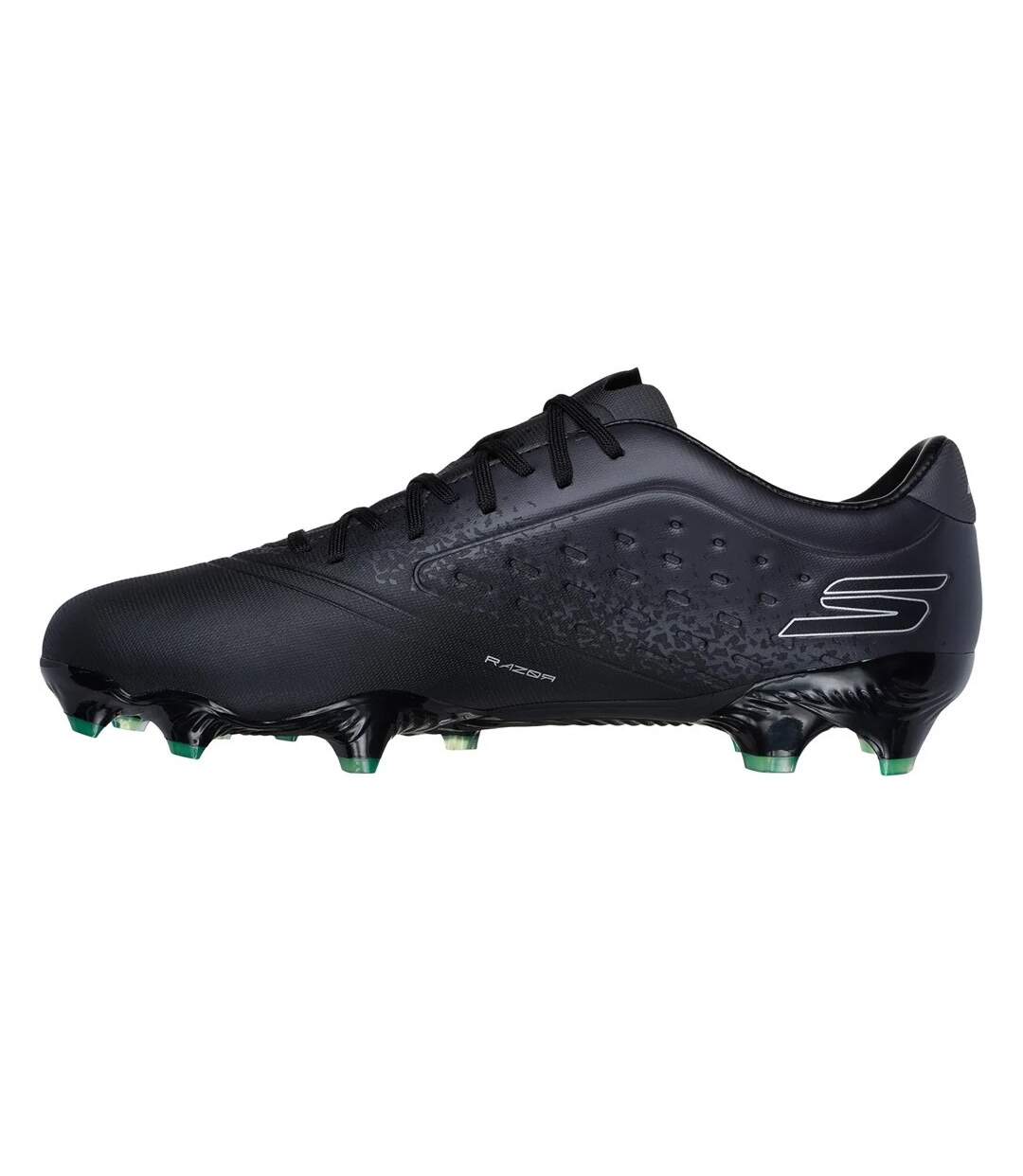 Mens Razor 1.5 Academy Firm Ground Football Boots Black Silver Skechers-2
