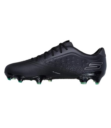Mens Razor 1.5 Academy Firm Ground Football Boots Black Silver Skechers