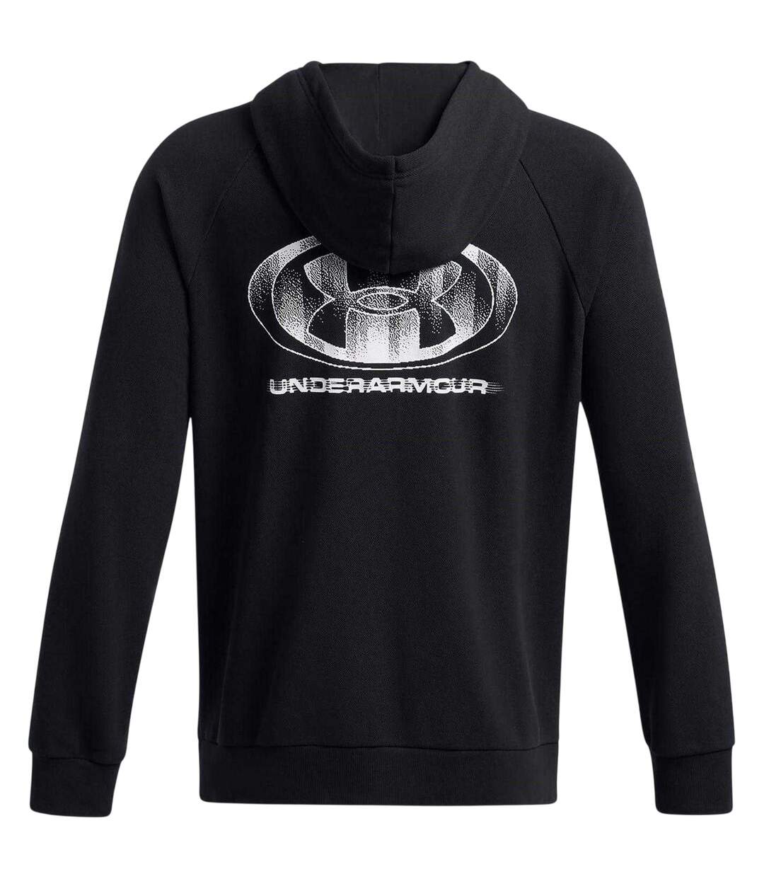 Sweat À Capuche Avec Cordons Manches Raglan Rival Homme Noir Under Armour-3