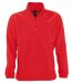 Sweat shirt polaire col zippé - 56000 - rouge-1
