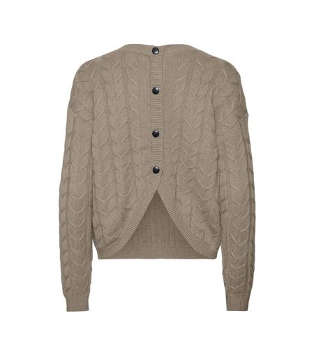 Pull taupe femme vero moda tilda