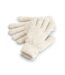 Beechfield Womens/Ladies Ribbed Cuff Gloves (Almond) (One Size)