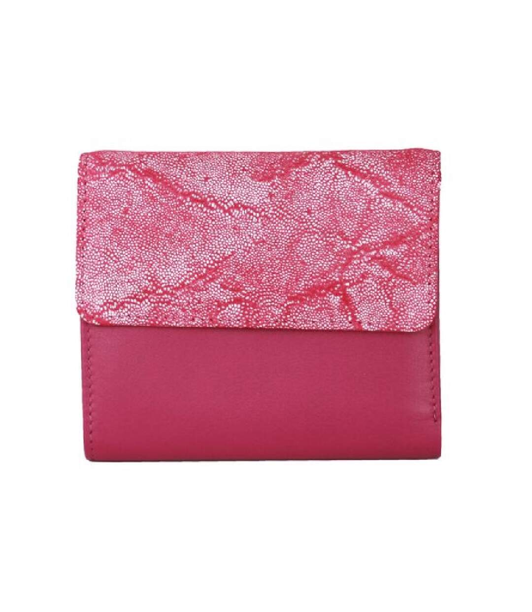 Eastern Counties Leather Womens/Ladies Anais Purse With Foil Embossed Panel (Fuchsia/Pink Foil) (One Size) - UTEL300-1