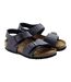 Childrens/kids New York Nubuck Sandals Navy Blue Birkenstock-4