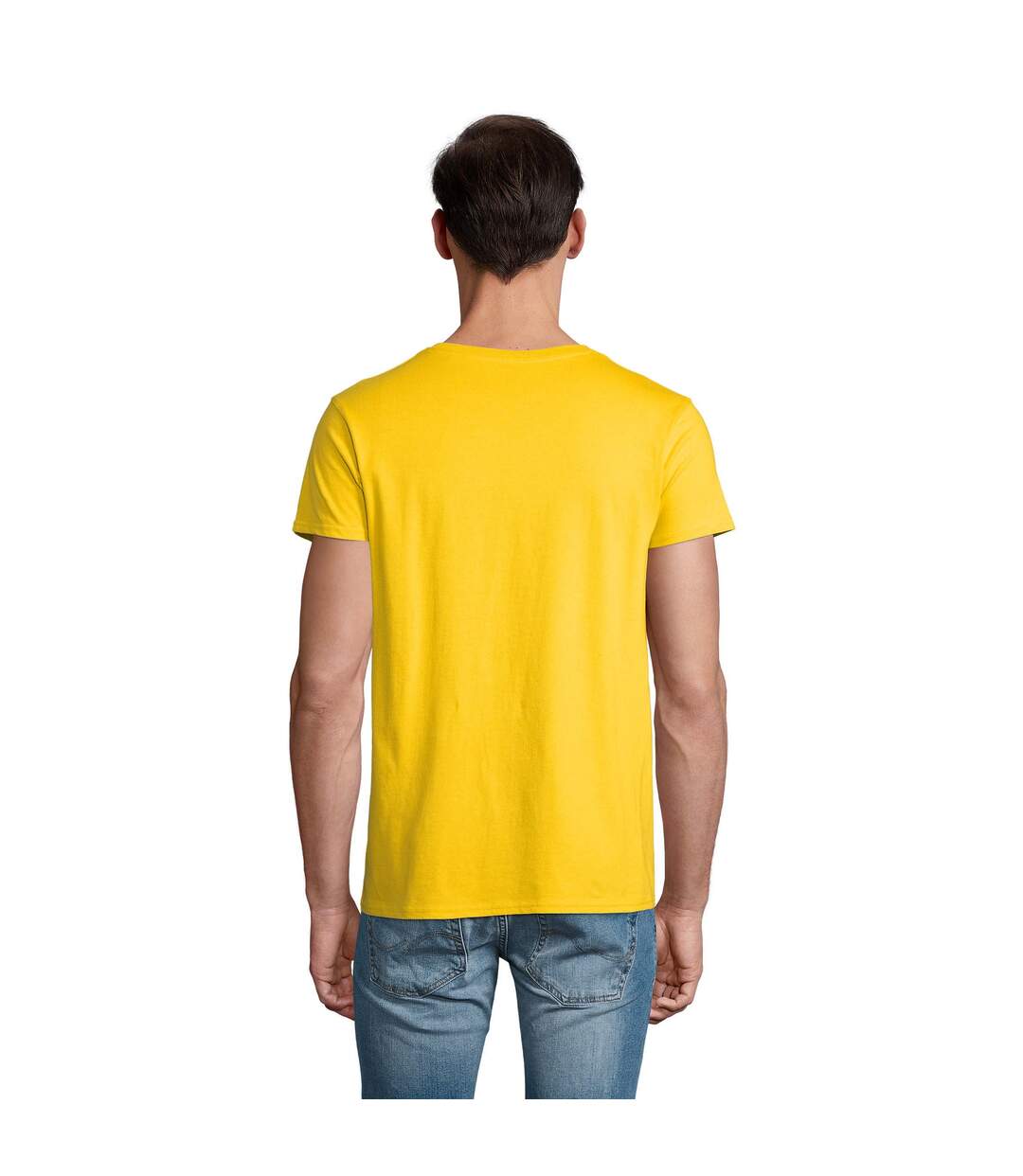 T-shirt Crusader Homme Jaune Or SOLS-3