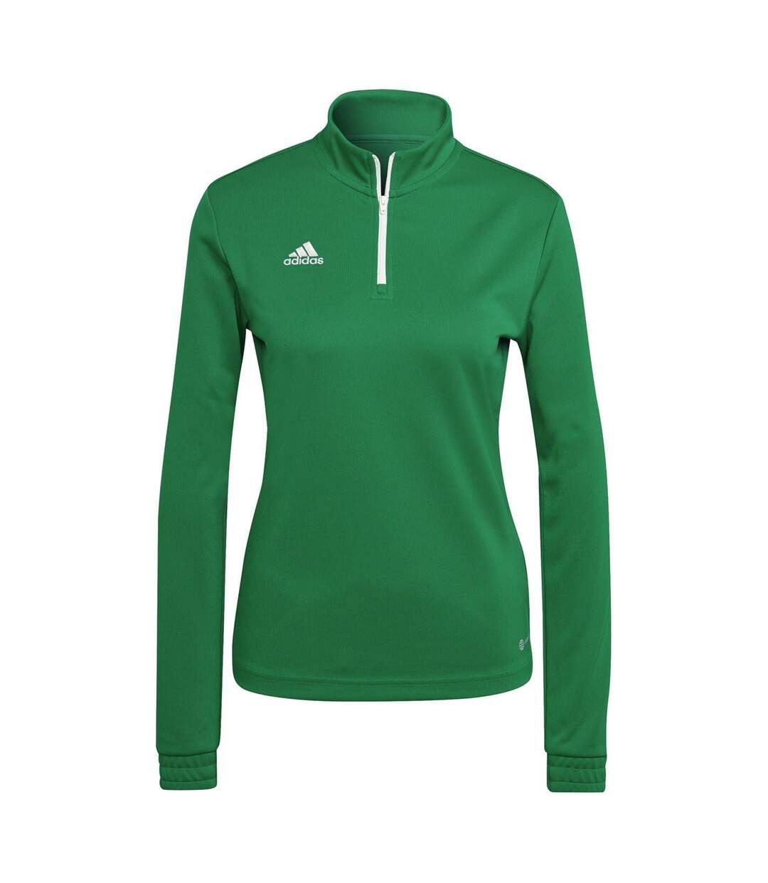 Womens/ladies Training Sweatshirt Green White Adidas-1