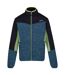 Regatta Mens Coladane VI Marl Full Zip Fleece Jacket (Moroccan Blue/Navy/Piquant Green Marl) - UTRG9789