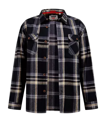 Veste Chemise Motif/style À Carreaux Falkirk Homme Noir Gris Duke