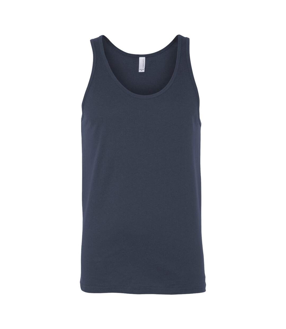 Unisex adult jersey tank top navy Bella + Canvas