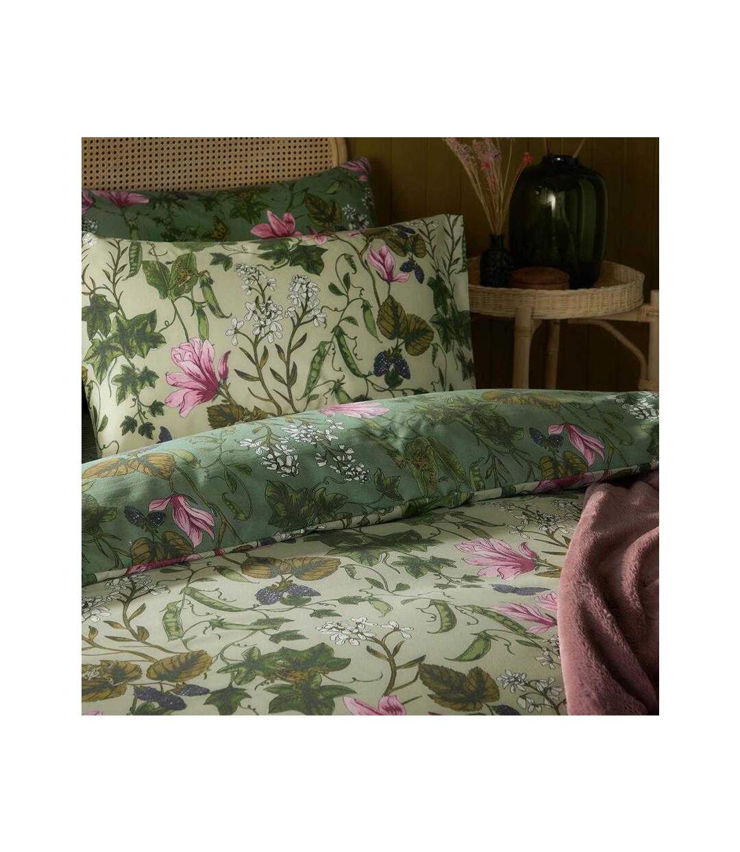 Parure De Lit Motif/style Floral Mystic Berry Vert Furn-2