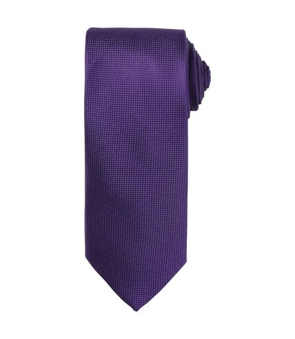Premier Unisex Adult Micro Waffle Tie (Purple) (One Size)