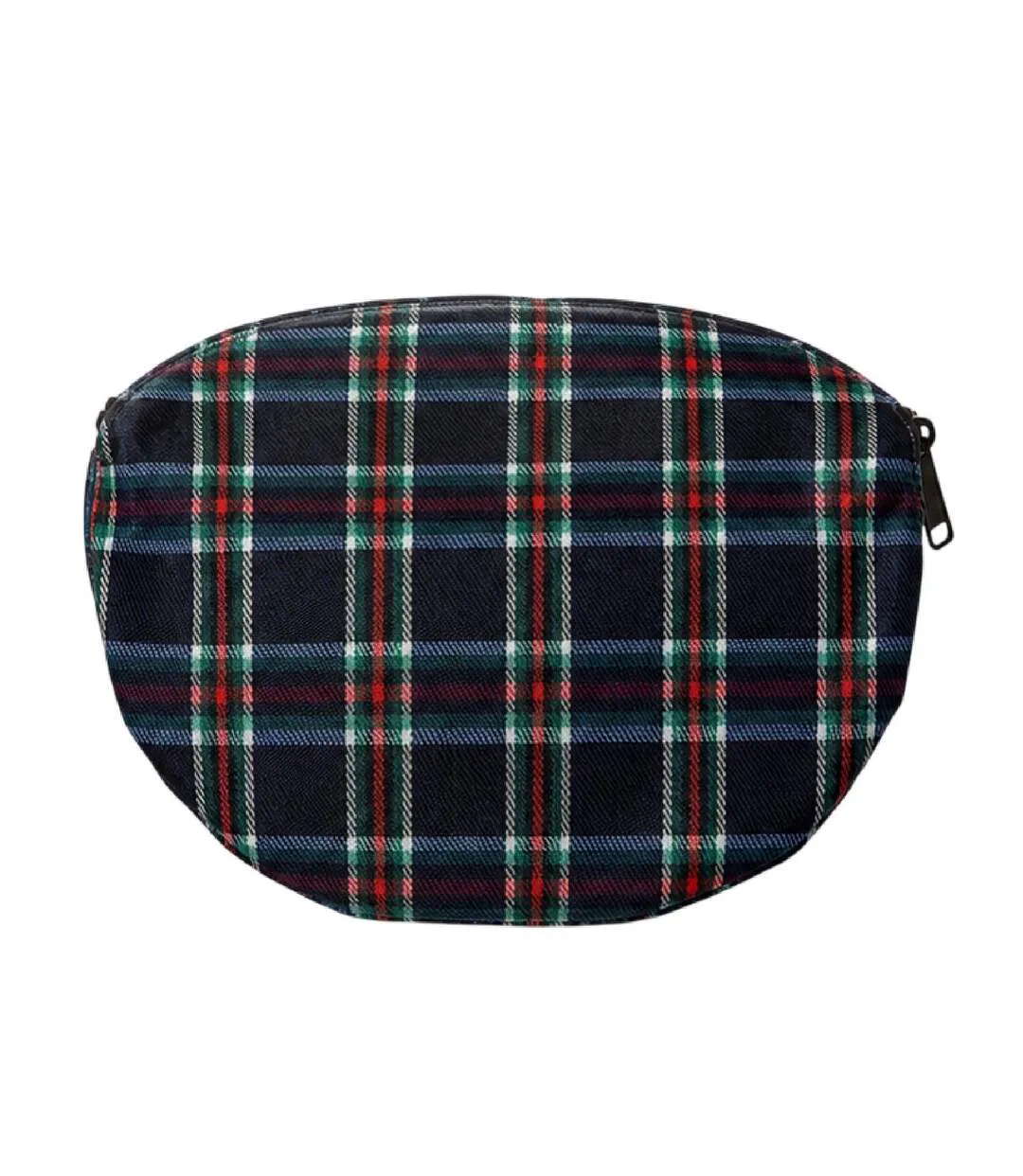 Plaid Bum Bag One Size Navy Spiral-2