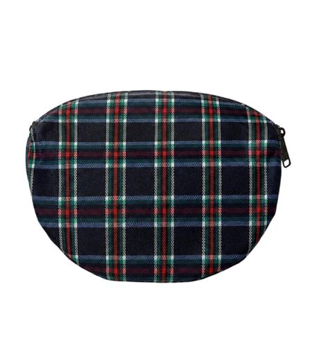 Plaid Bum Bag One Size Navy Spiral