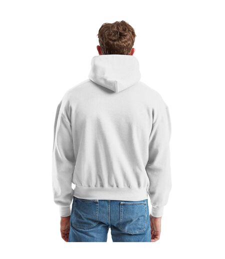 Mens cotton hoodie white Fruit of the Loom